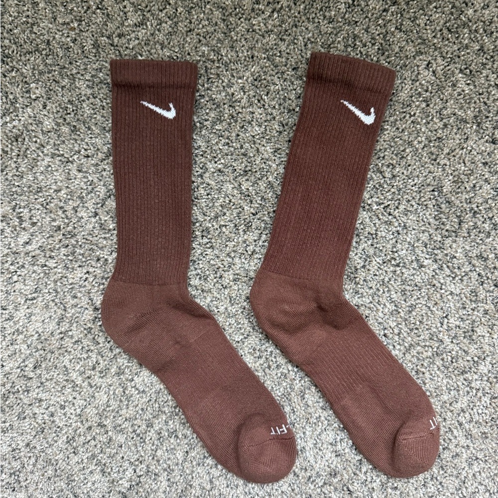 Nike Brown Crew Socks
